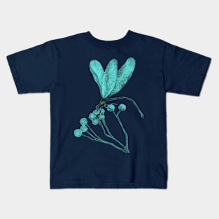 bright blue dragonfly Kids T-Shirt